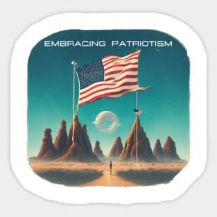 Embracing Patriotism Sticker